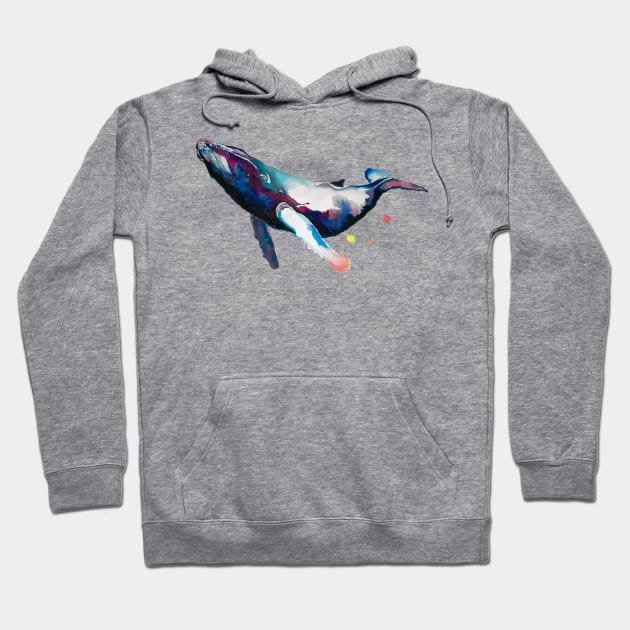 Humpback Whale Hoodie by Rociogomez